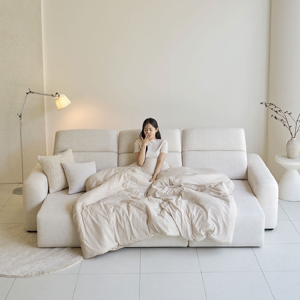 한샘 한샘몰pick 보니애 보이저 블리넌 패브릭 2세대 4인용 슬라이딩 리클라이너 소파 