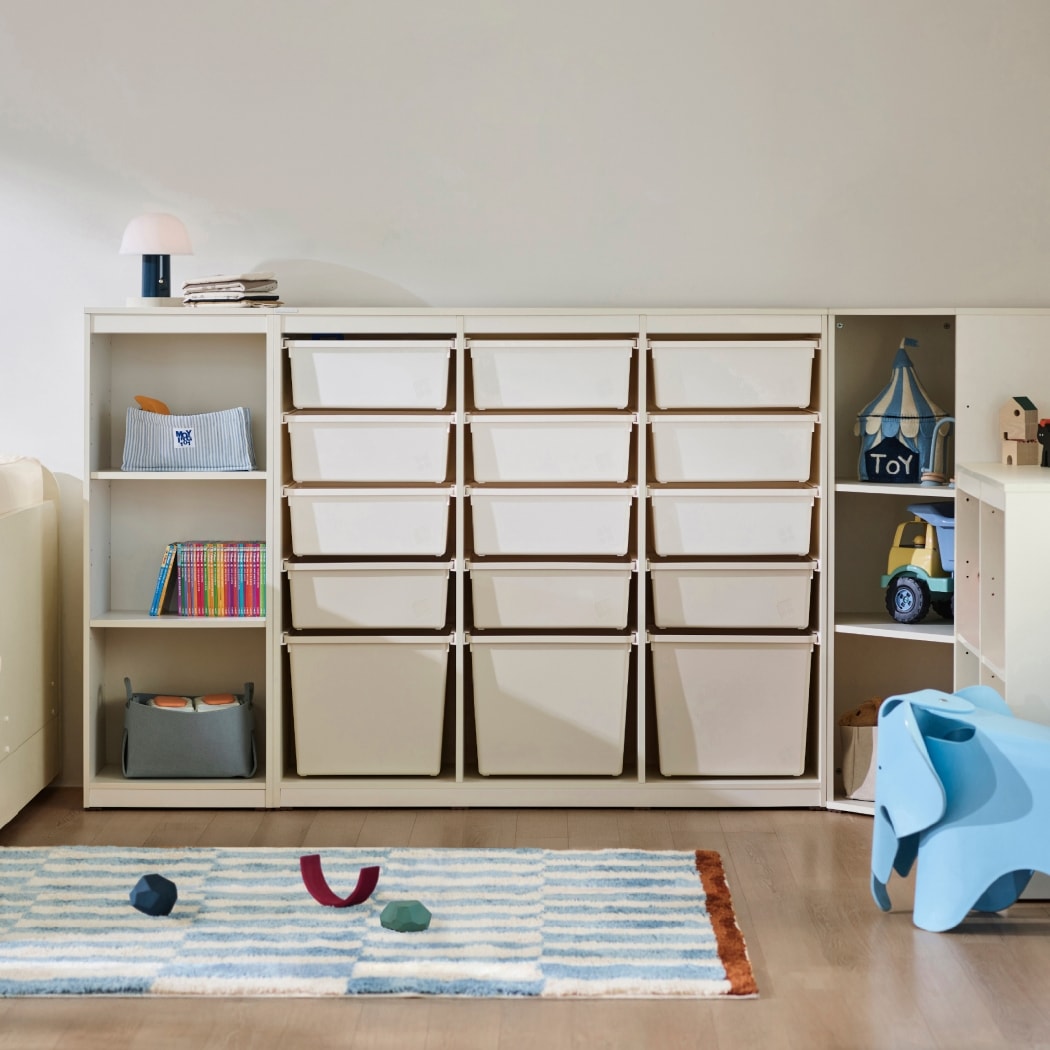 한샘 샘키즈 수납장 1305 크림오트밀 