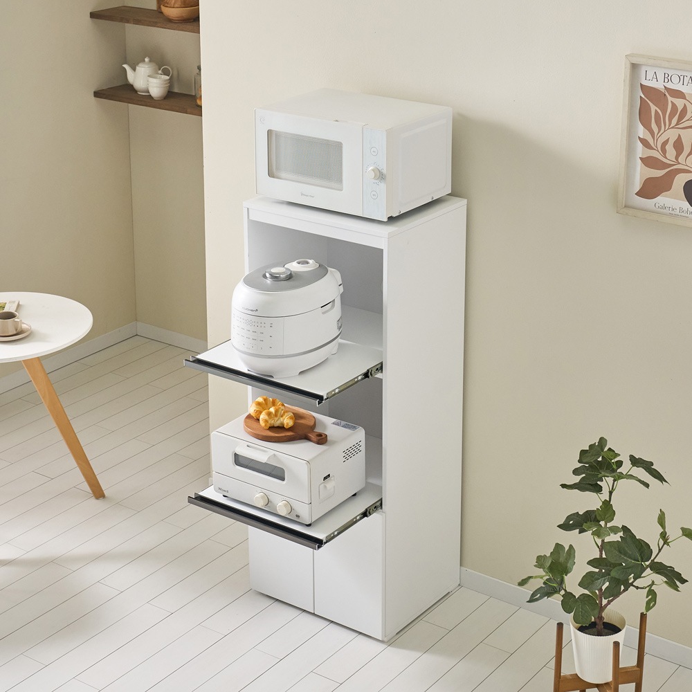 히트가구 C4101 틈새 렌지대 수납장 500 1color 