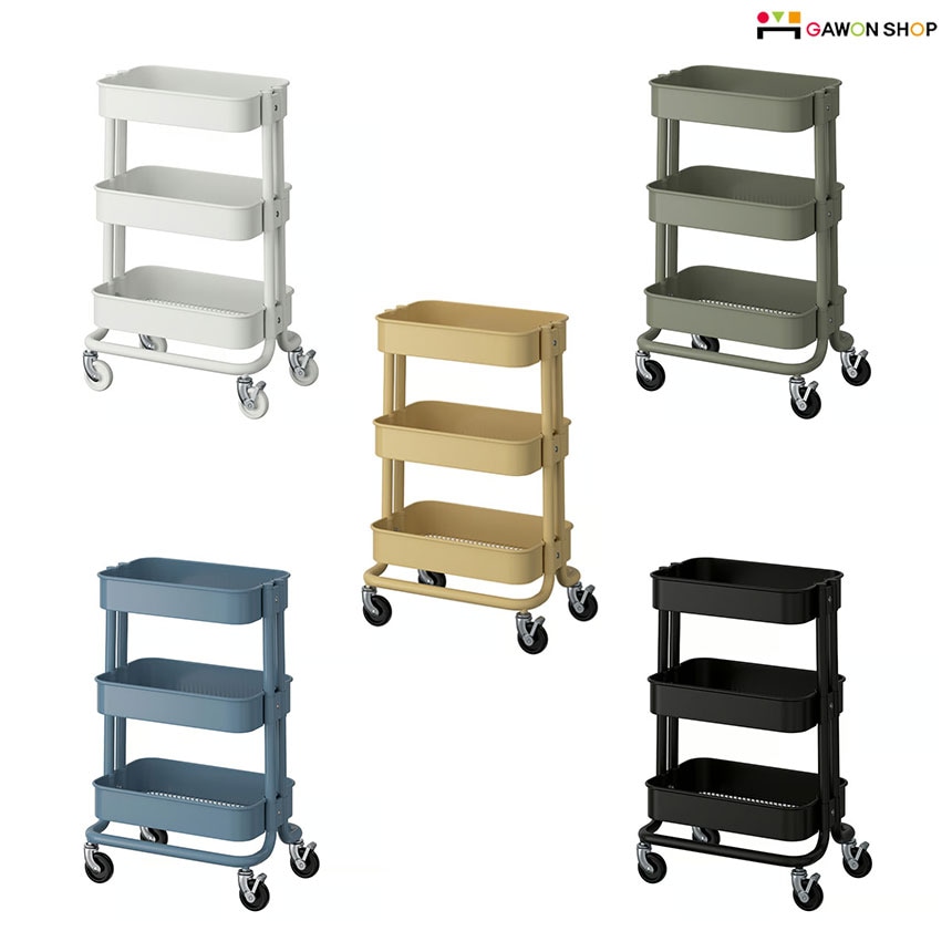 이케아 RASKOG 트롤리/카트 (소/28x38x61cm) 