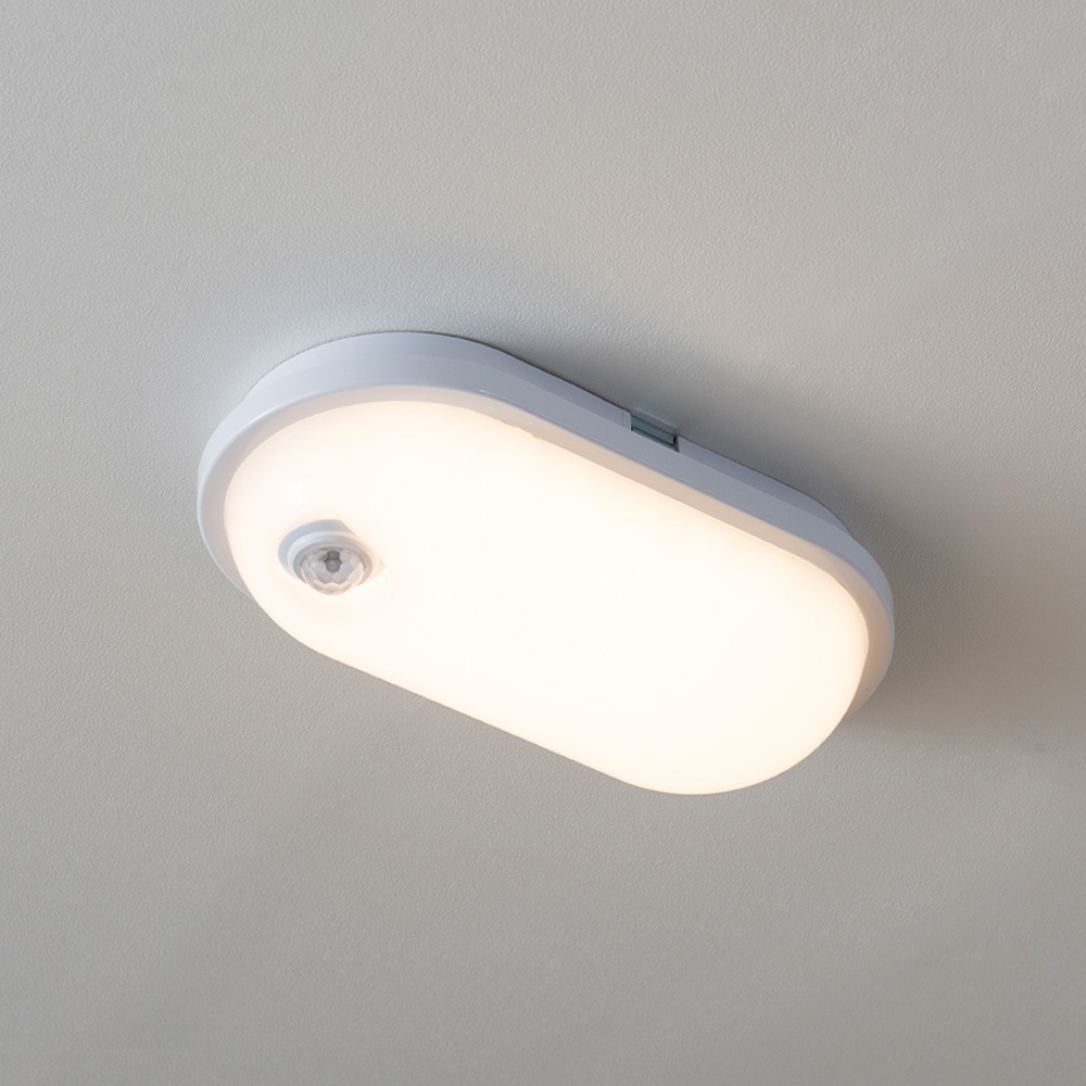 [오늘출발][신상품]히트조명 LED 벌크헤드 센서등 20W(타원)