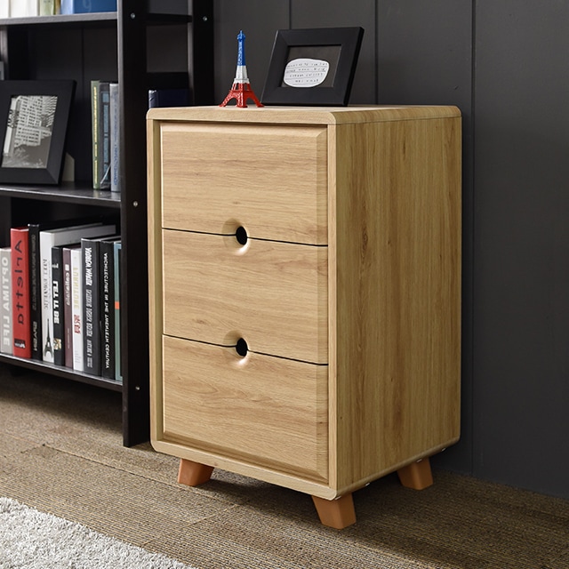 [신상품] 인터데코 3단서랍장 미니서랍장 협탁 P0000HZI