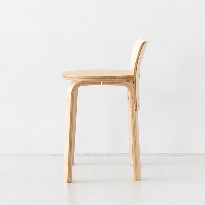 인터데코 네추럴우드 간편 의자 스툴 MK36847 