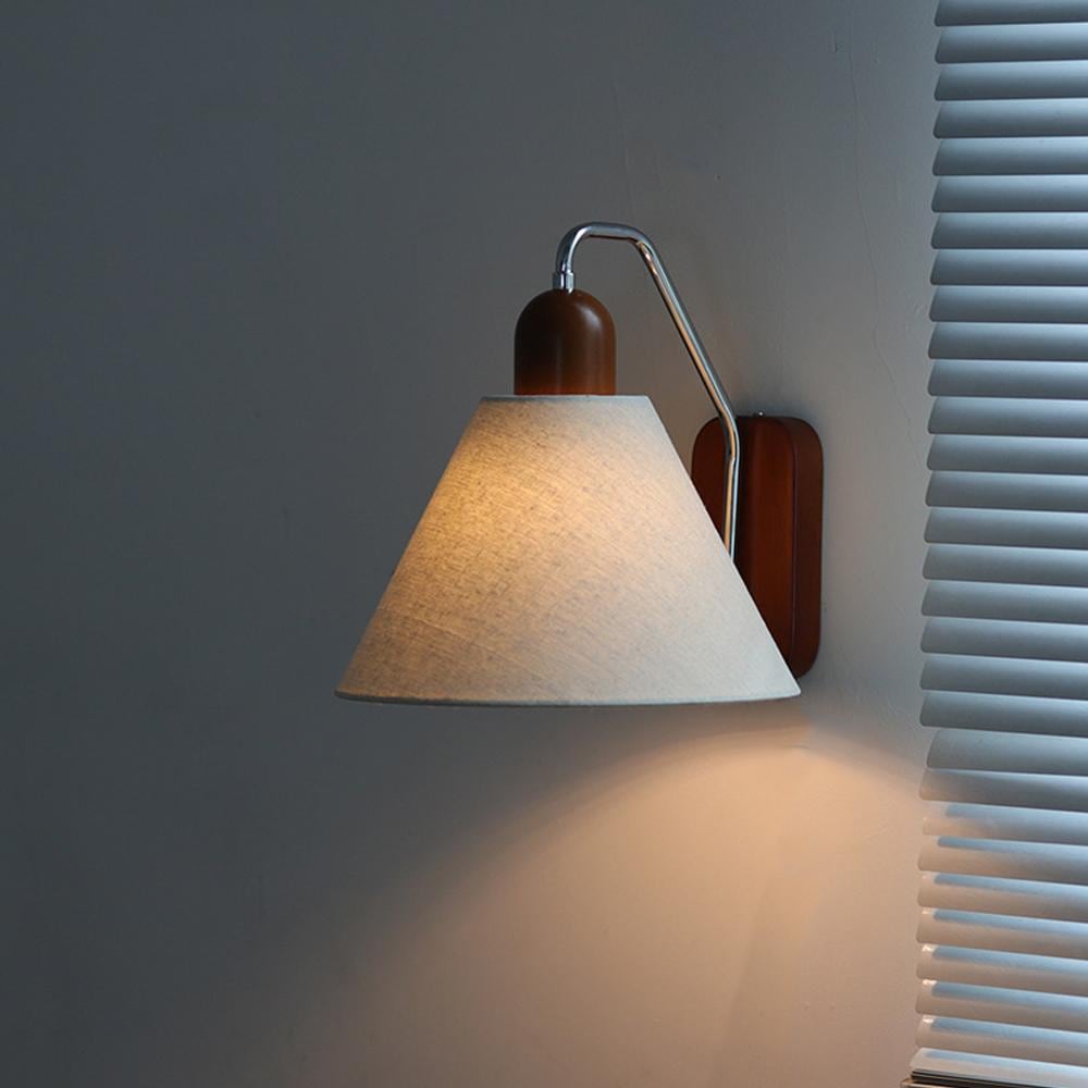 [신상품]Rome&Glas [해외] 하프문 린넨 월램프 인테리어 벽조명