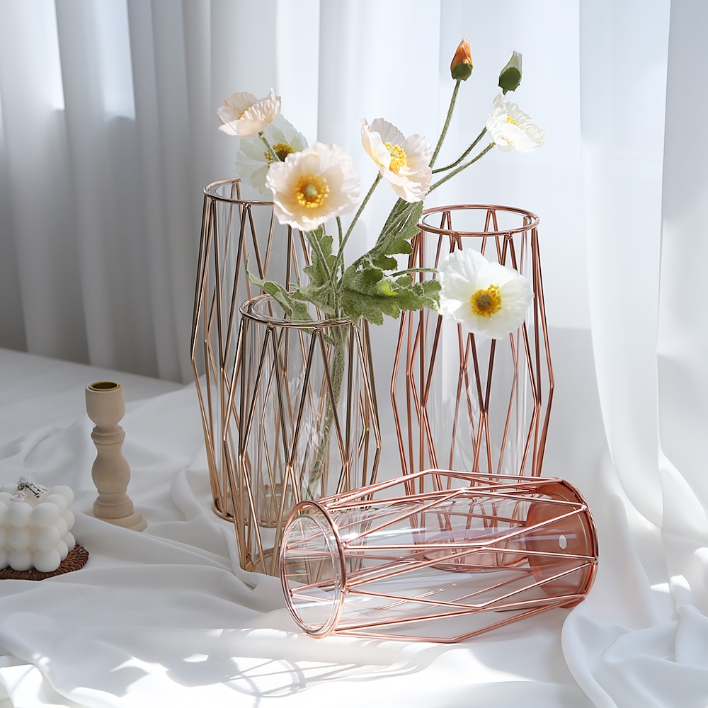 [신상품]101do 골드 다이아 메탈 프레임 화병 2size 2colors