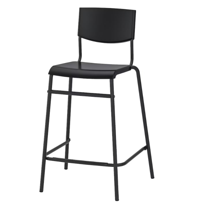 이케아 STIG 스티그 등받이 바 스툴 보조의자 