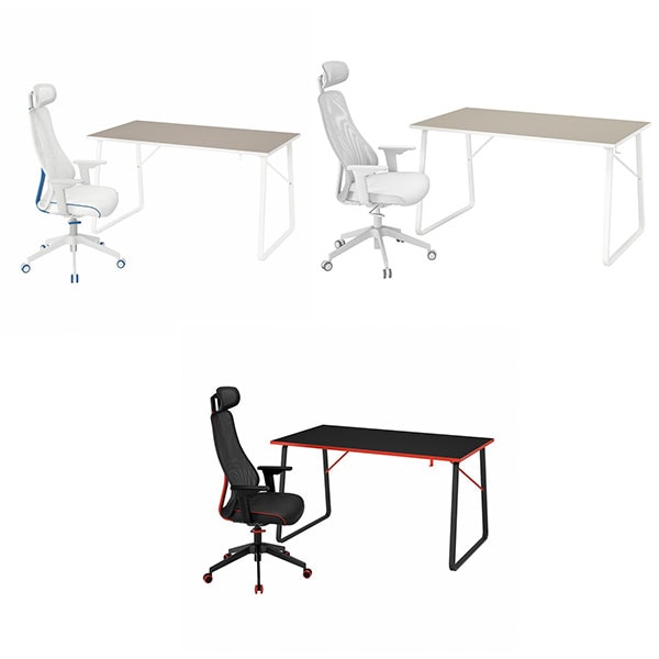 이케아 HUVUDSPELARE MATCHSPEL 게이밍 책상 의자