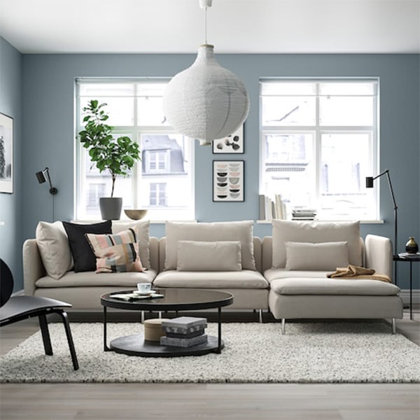 이케아 SODERHAMN 쇠데르함 4인용소파+긴 의자 3colors