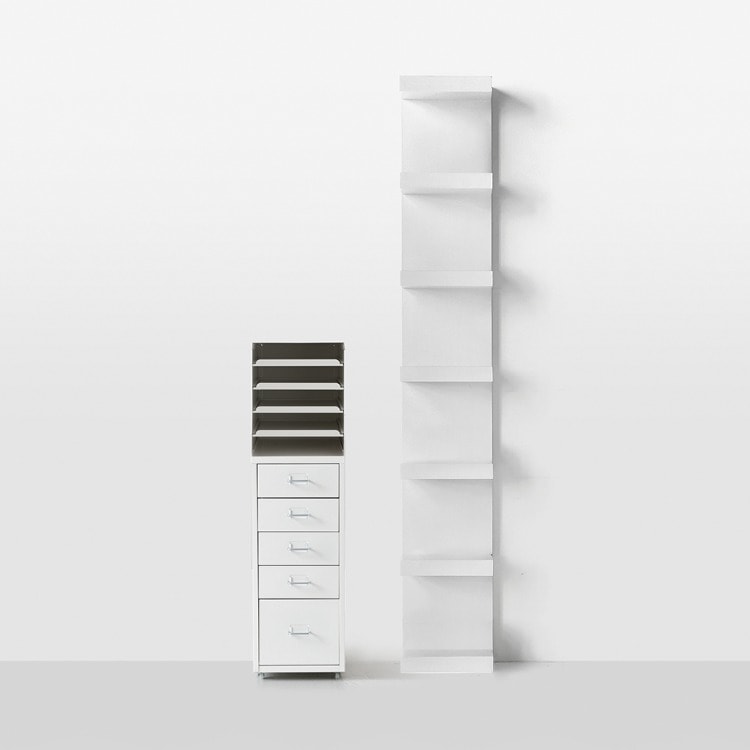 마켓비 KOLONN 벽선반 30x190 외 서재룸 필수 3종 화이트 