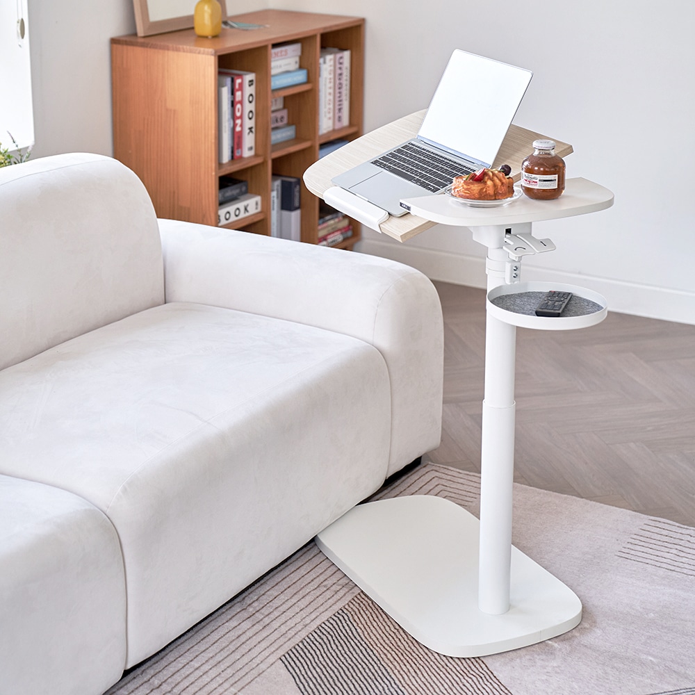 에이픽스 이동식 높이 각도조절 침대 소파 사이드테이블 MT003 