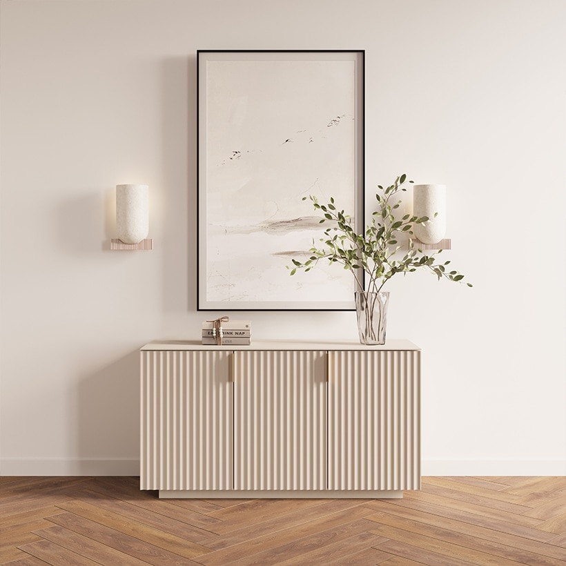 까사미아 뉴리네아 사틴유리 마블 콘솔 1200 (컬러 택1) 