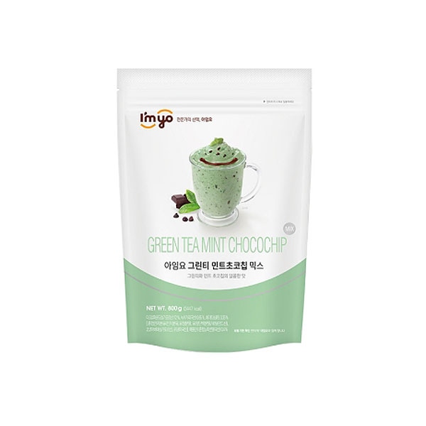 코코비아 아임요 그린티 민트초코칩 믹스 파우더 800g 카페 라떼 분말
