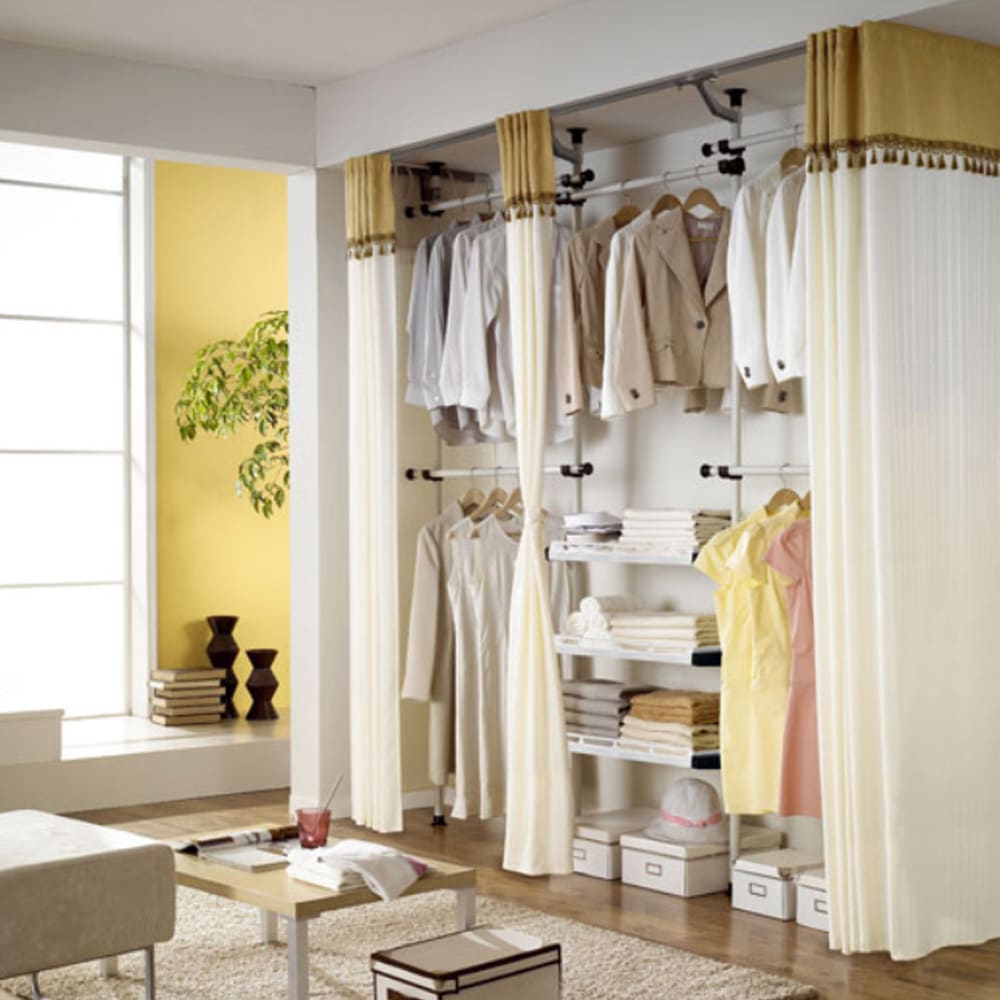 왕자행거 왕자 뉴프리미엄드레스룸(완전밀폐형) 4P 브라운레이스 