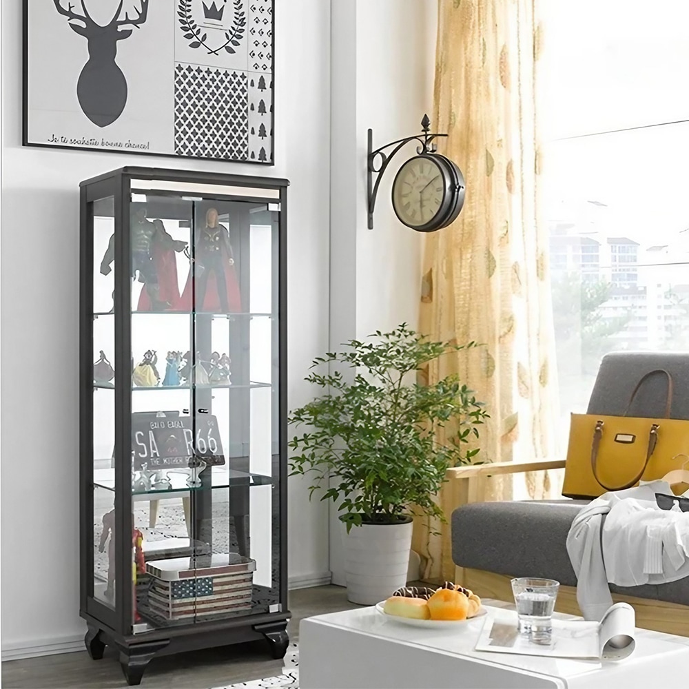 모던탑21 이지-프리미엄 500-4단 장식장 유리 진열장 3colors 