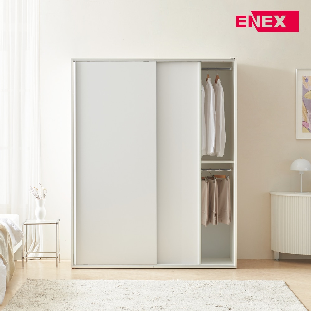 에넥스 클레어 슬라이딩 옷장 행거형 1600 