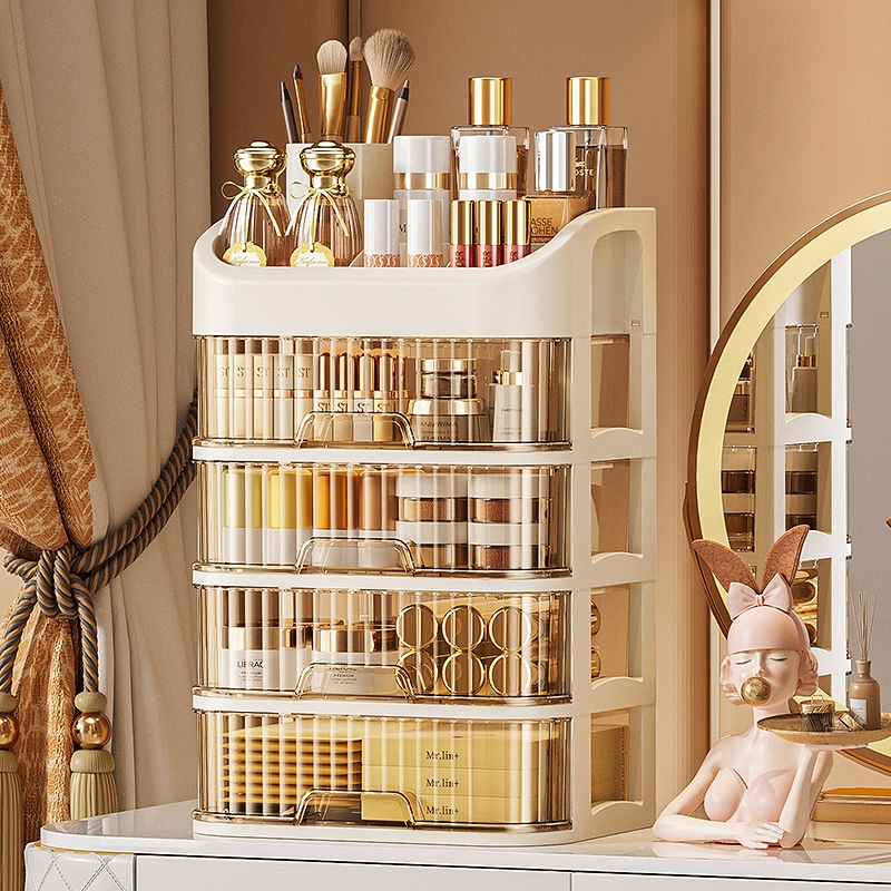 예홈 크림 화장대 화장품 책상 수납 정리함 수납함 서랍장