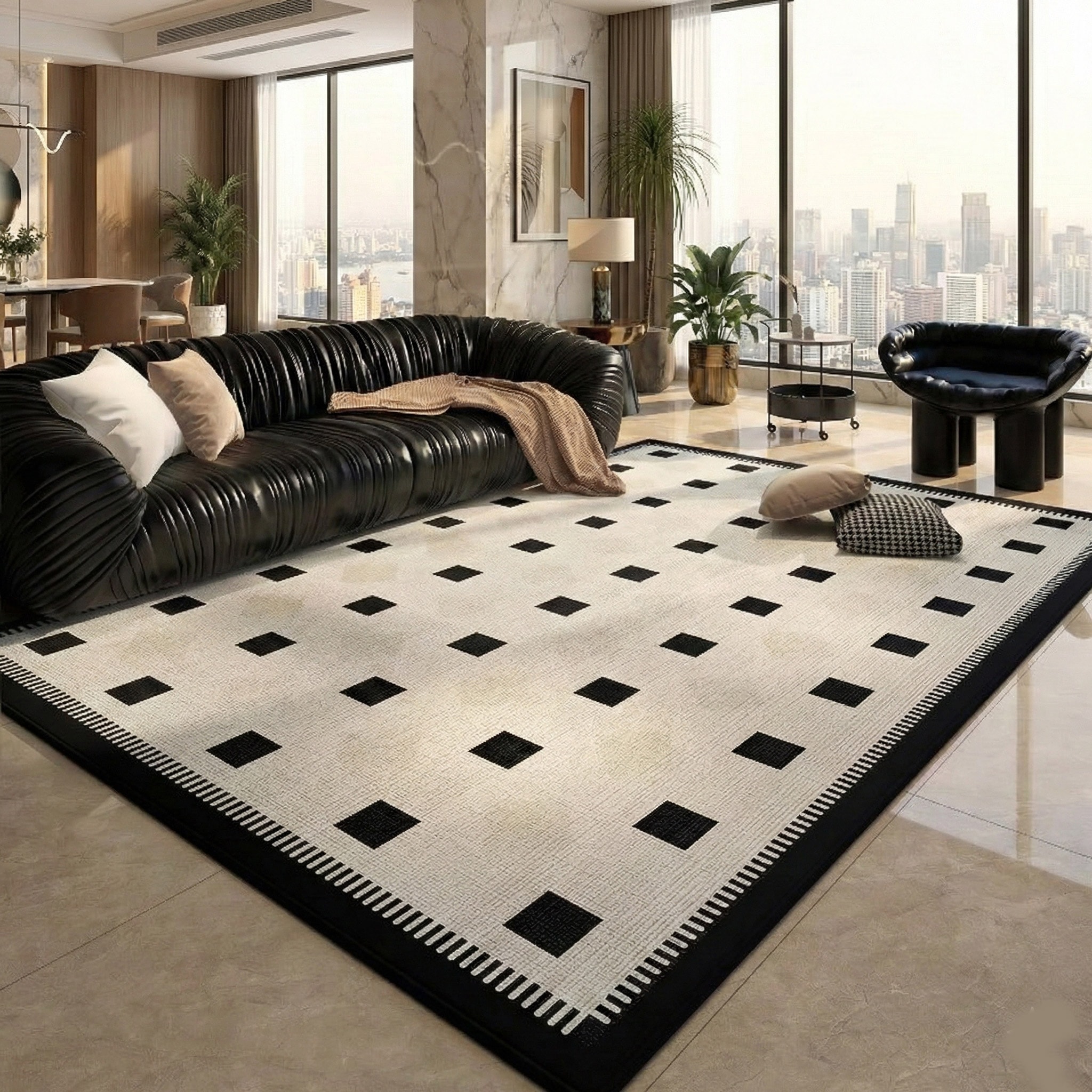 예홈 호텔무드 거실 카페트 러그 매트 120x180cm 