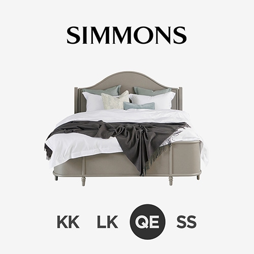 [신상품] 시몬스 바이아 B. 뷰티레스트 자스민. 퀸 침대