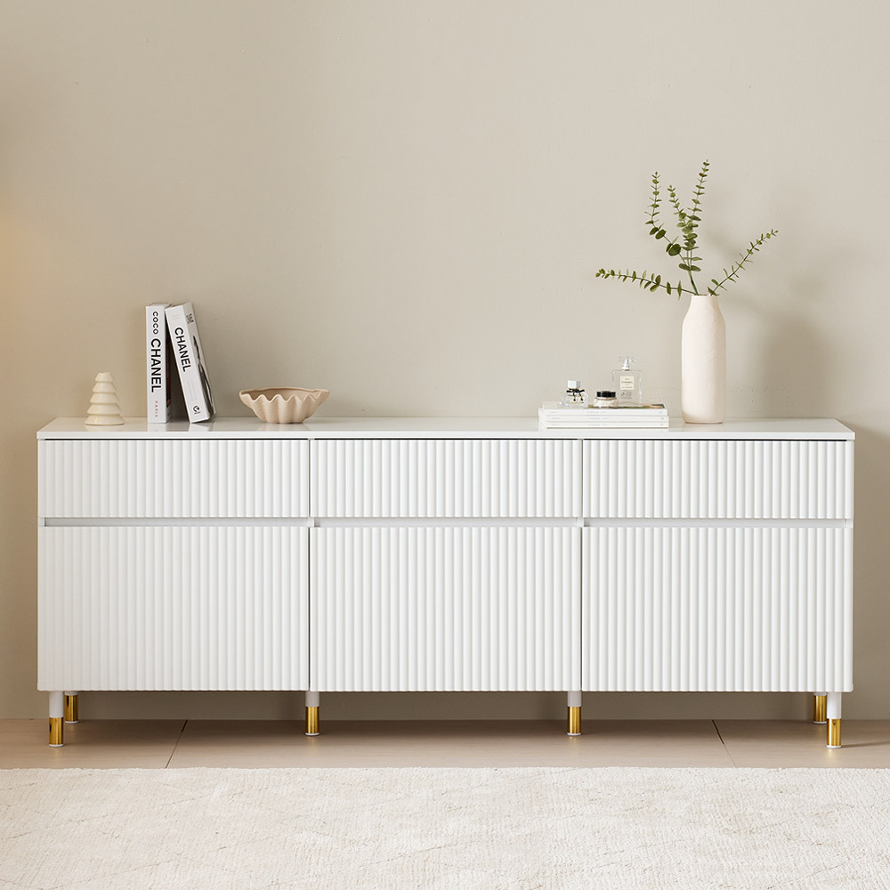 플랜데코 켄트 높은 템바보드 티비다이 거실장 1800 믹스형 