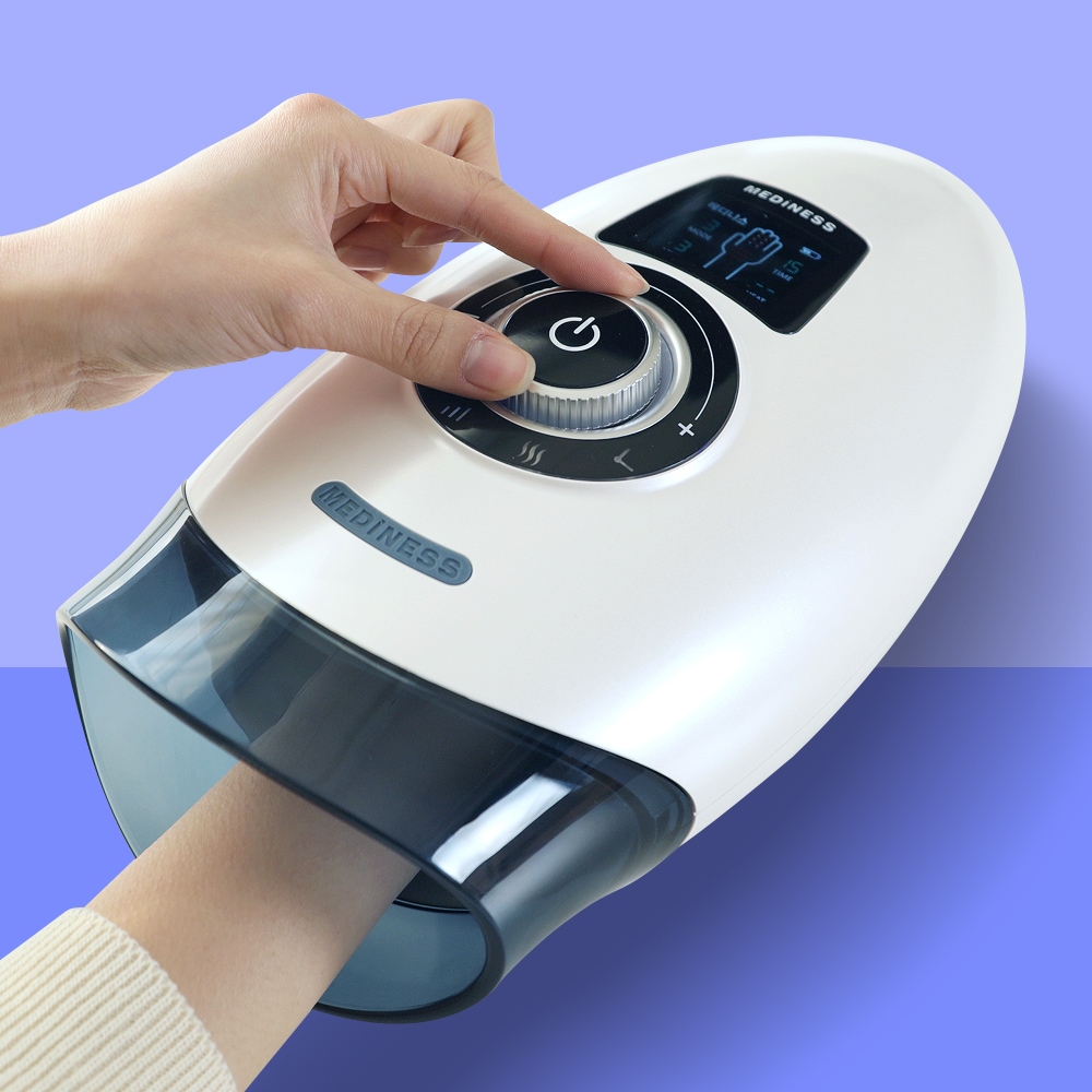 메디니스 로켓 다이얼 공기압 온열 손가락 손목 손등 손바닥 안마기 손마사지기 MDM-770