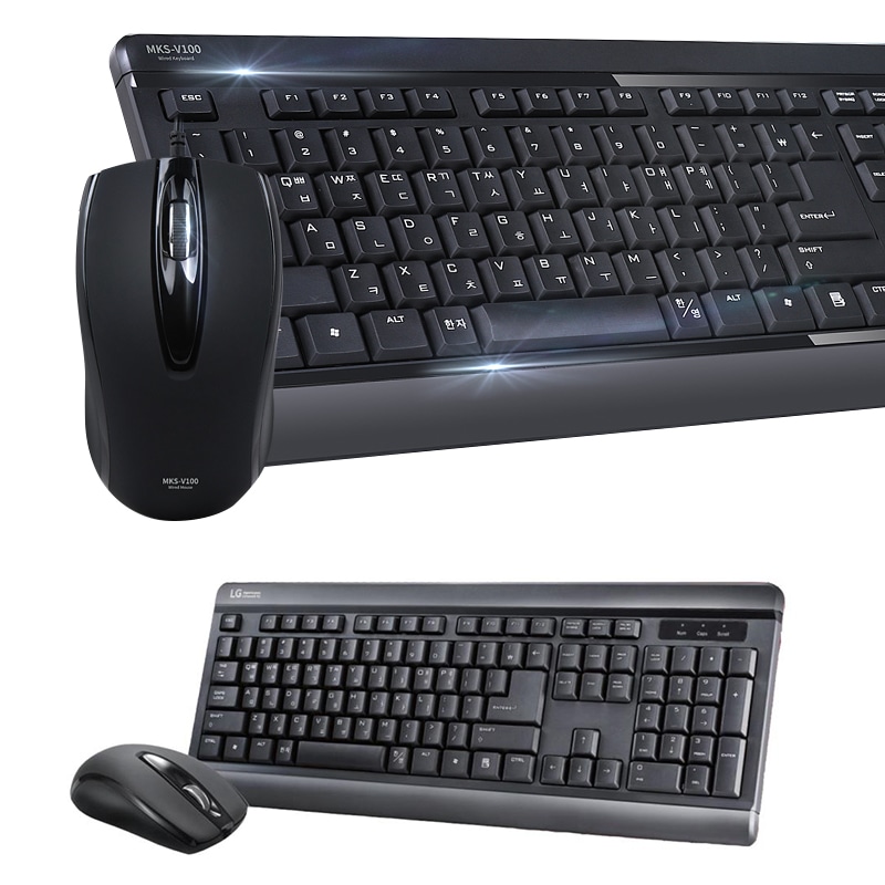 OMT FOR LG 멤브레인 유선 USB 키보드 마우스세트 V100U 1000DPI