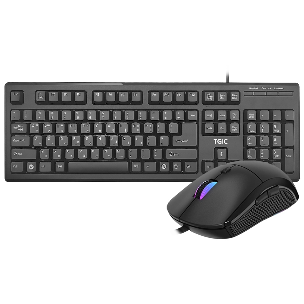 OMT 유선 키보드마우스세트 멤브레인 USB전원 106키 키스킨포함