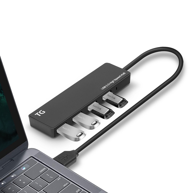 OMT TG삼보 USB 허브 4포트 무전원 2.0 USB A타입 노트북 컴퓨터