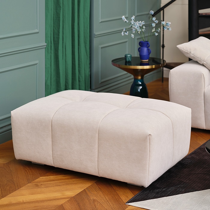 에싸 베이글 카시미라 패브릭 스툴 