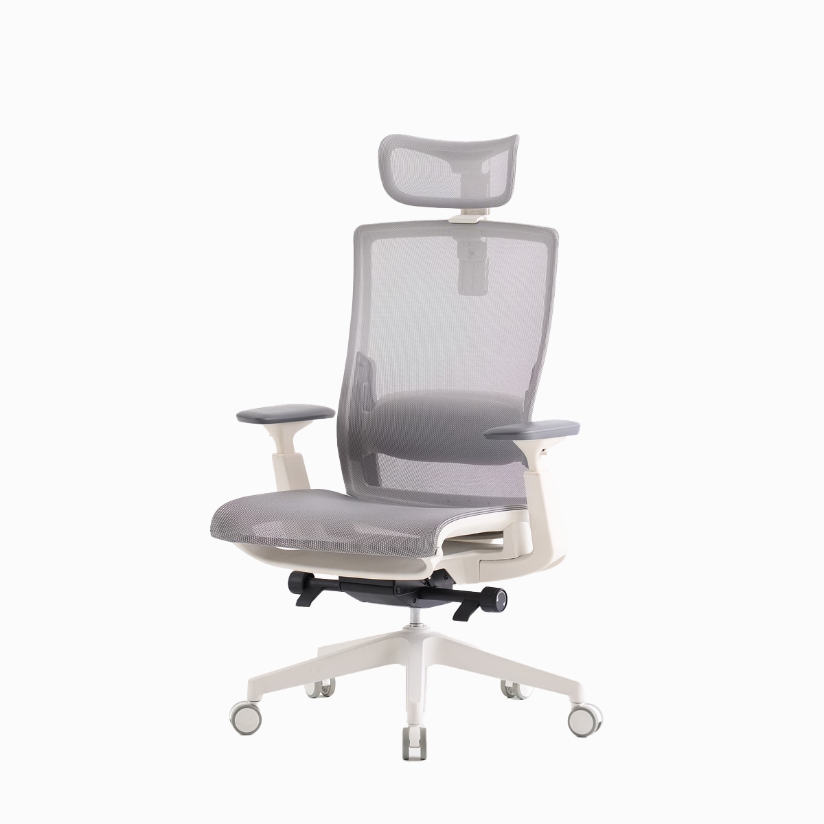 리바트하움 테크닉 플로우 의자 - 화이트쉘-그레이 