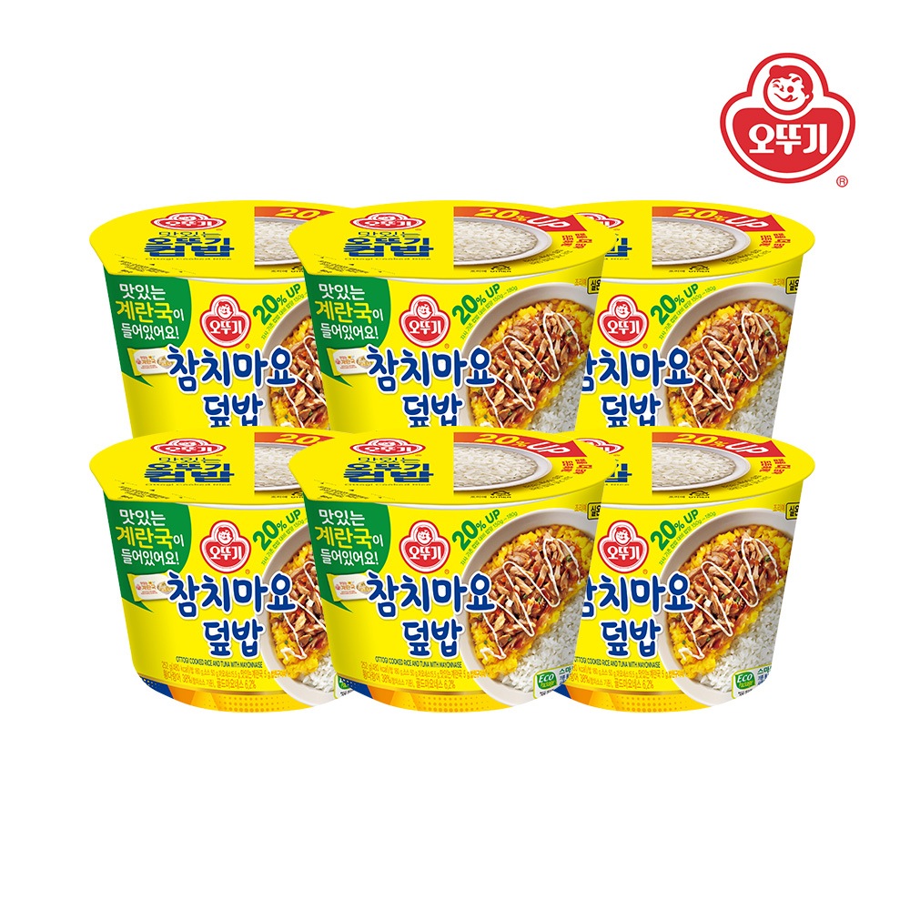 오뚜기 컵밥 참치마요덮밥(즉석국) 252g6개