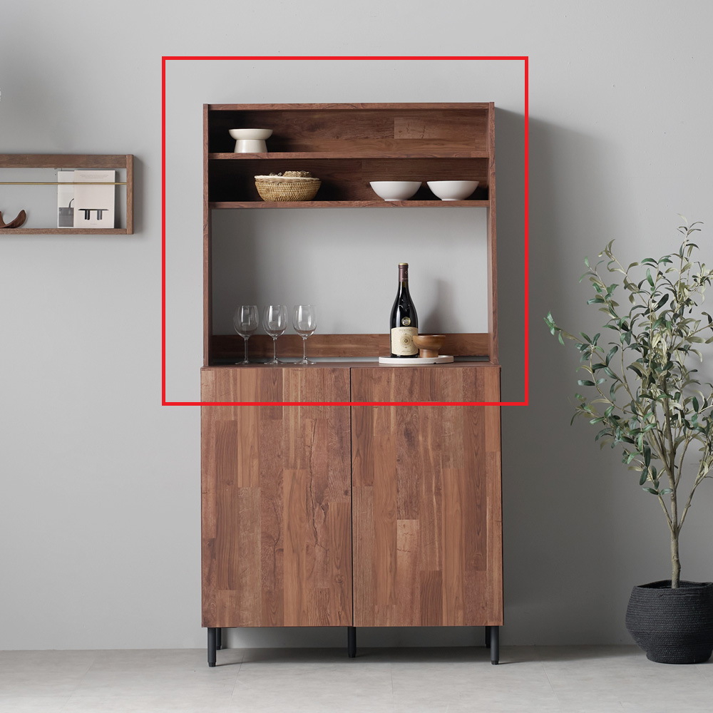 [신상품] 데코라인 마멜리아 홈카페수납장 주방수납장 900 홈카페장 상부장