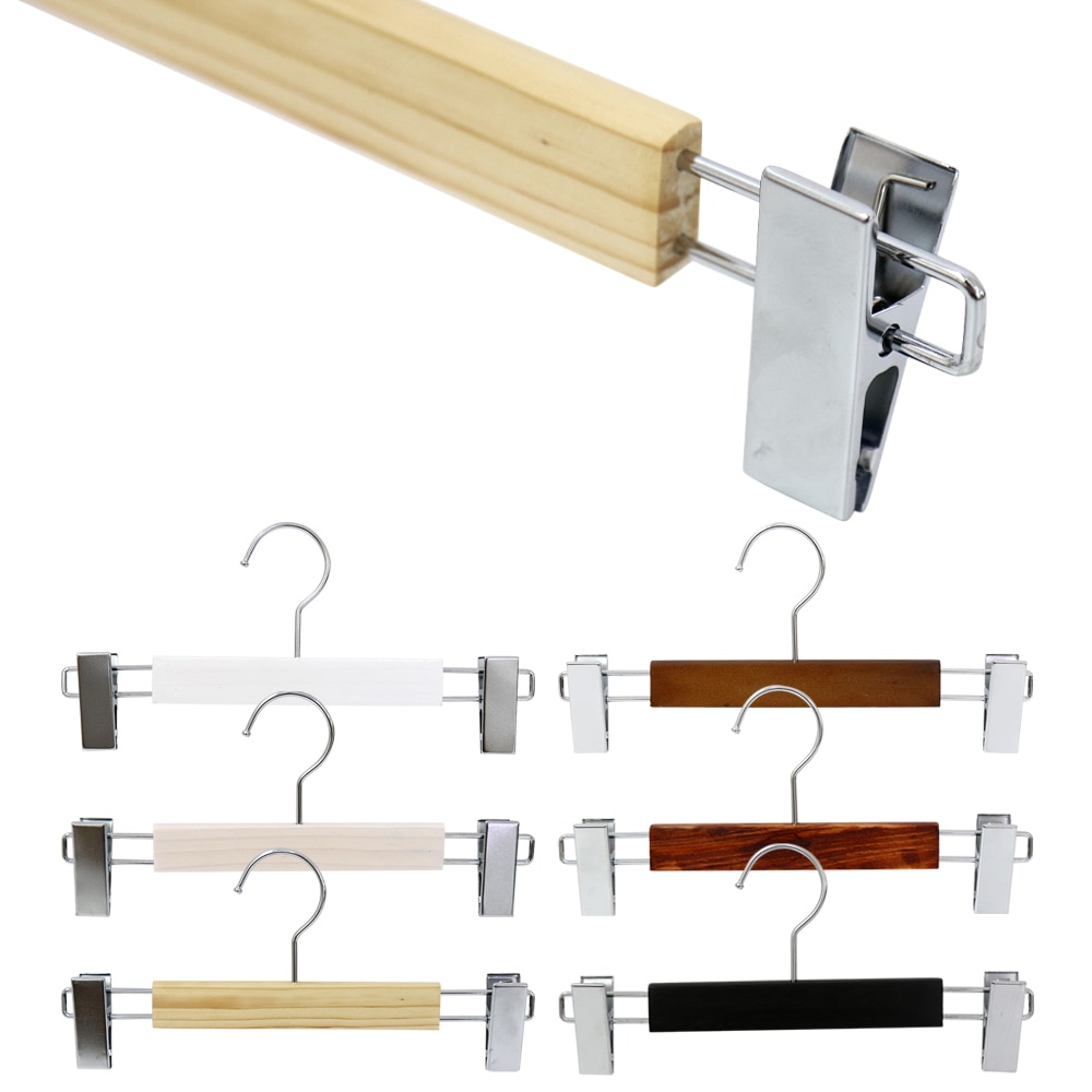 [마다메이드][신상품]마다메이드 원목옷걸이 나무 베이직 바지걸이 공용 (10개)