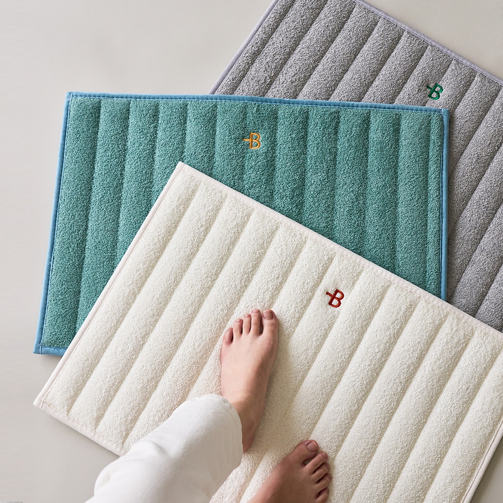 보웰 테리 타올 누빔 푹신한 발매트 욕실 매트 3colors 