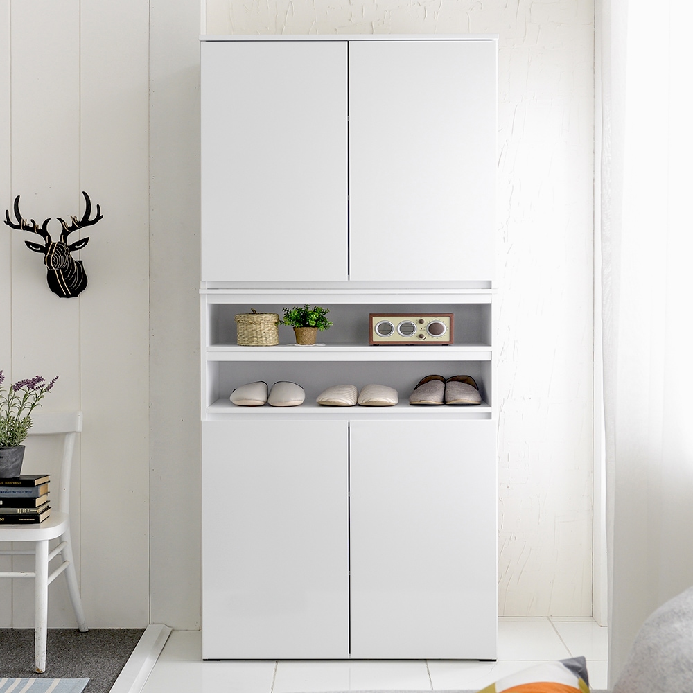 바로방가구 마레 800 대형 2단 현관 신발장 아파트 선반 3colors 