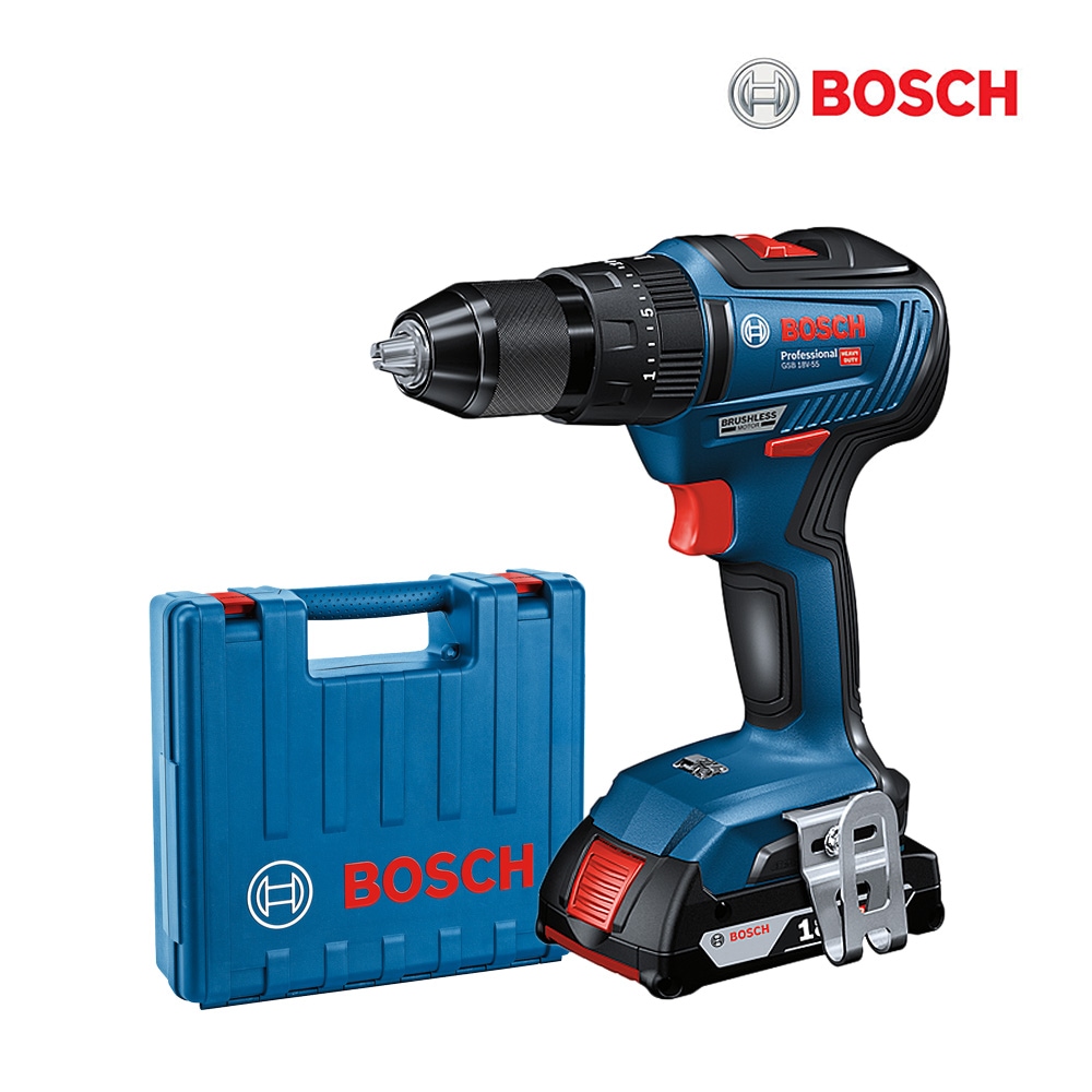 하우스플러스 18V 충전 전동드릴 GSB 18V-55(1B) 전동드라이버