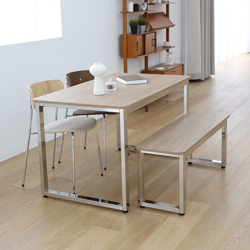 로이퍼니처랩 루야 오크 시크릿 사각 4인 테이블