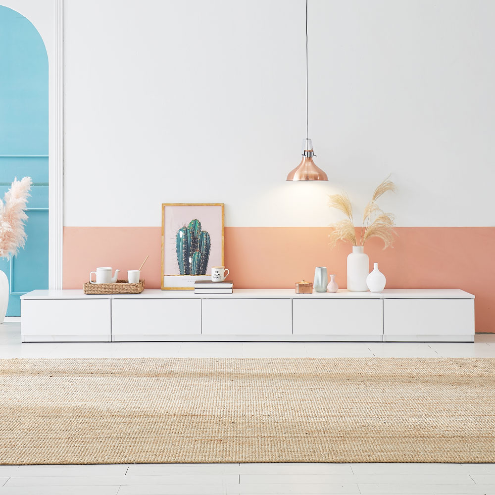 벨리카가구 도키 TV다이 3000 낮은거실장 높은 서랍장 85인치 