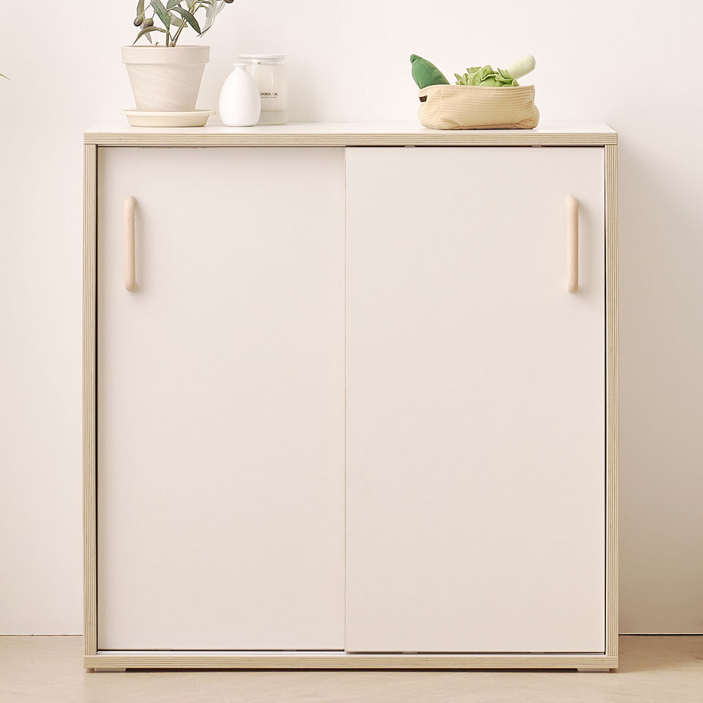 벨리카가구 제로 슬라이딩 미닫이 수납장 800 거실 다용도 옷 틈새 낮은 슬림 