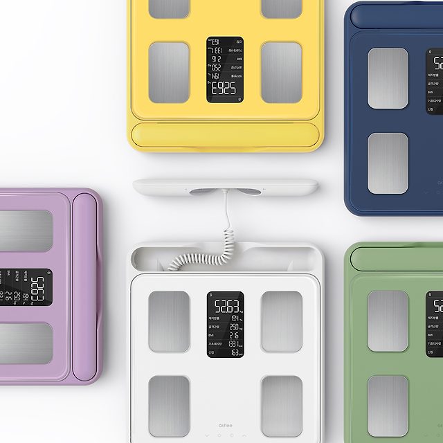 앳플리 아이그립X 스마트 핸드바 체중계 가정용 체지방 디지털 전자 계산기
