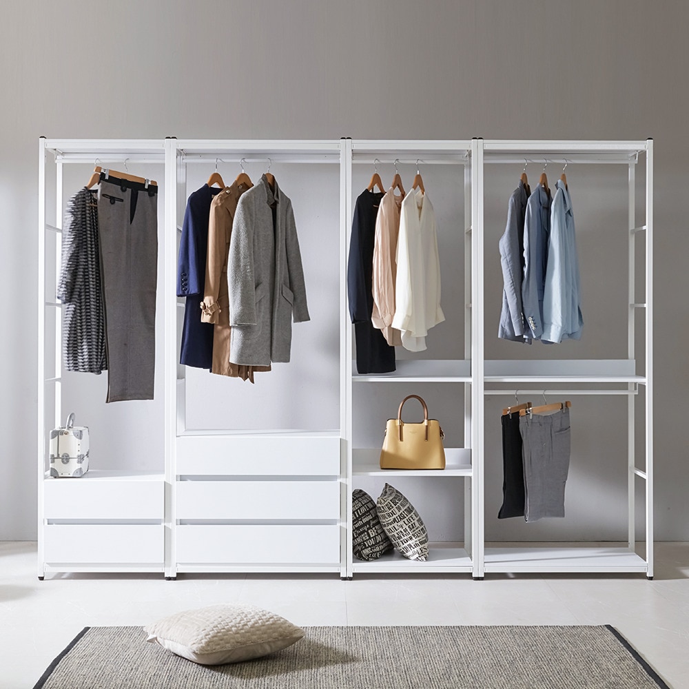 라온홈데코 드라마 철제 시스템 드레스룸 2colors