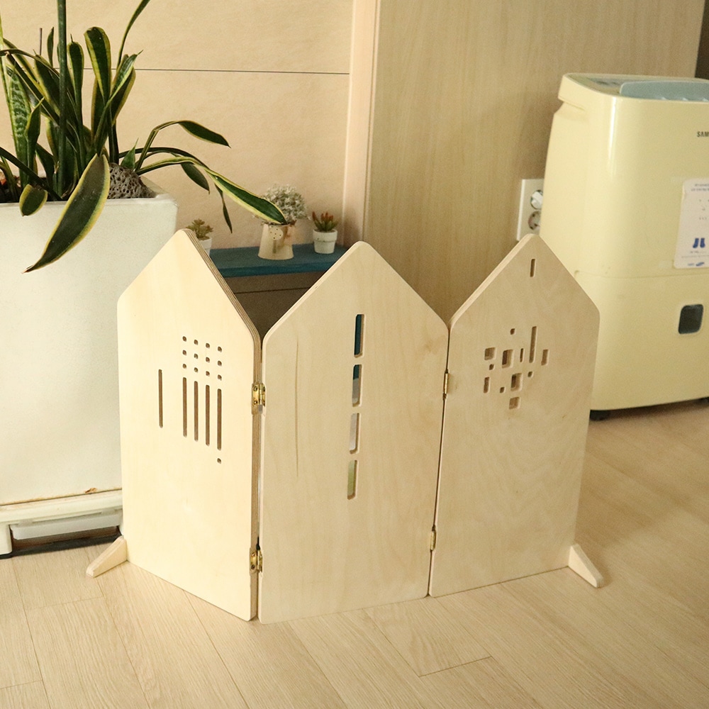 디자이너스룸 딜라이트 자작나무 하우스 3단 파티션