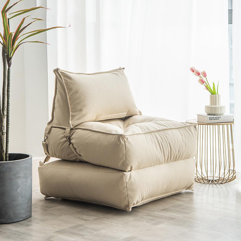 [신상품]집드리 [해외] 접이식 1인용 라텍스 좌식쇼파 패브릭 소파베드 5color