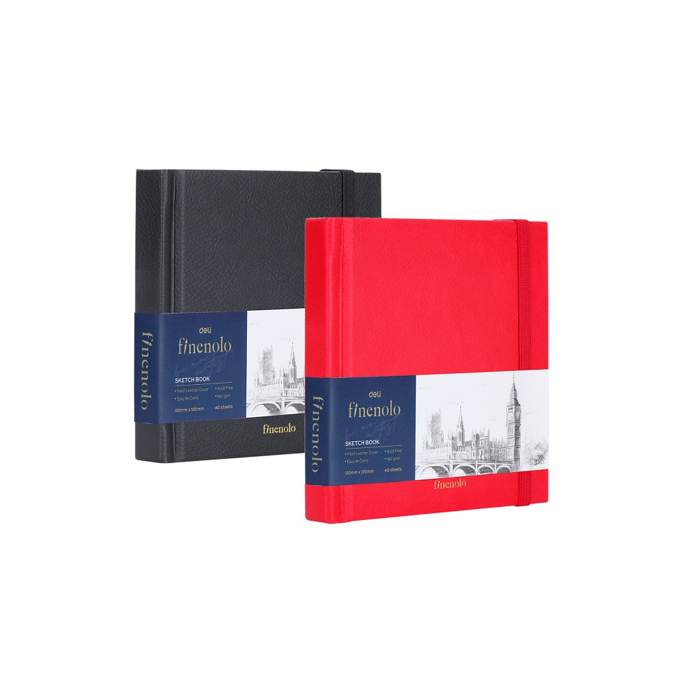 DELI 파이놀로 소묘 드로잉 미니 핸디 스케치북 A5 40매 160g