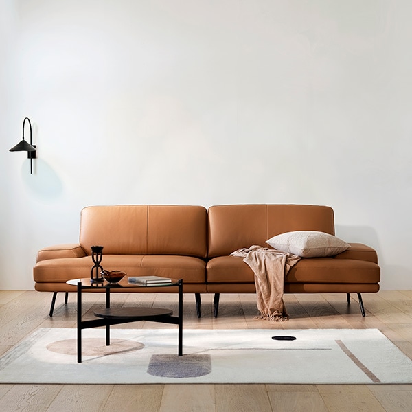[신상품] 일룸 밴쿠버 3.5인 천연가죽 컴팩트 소파