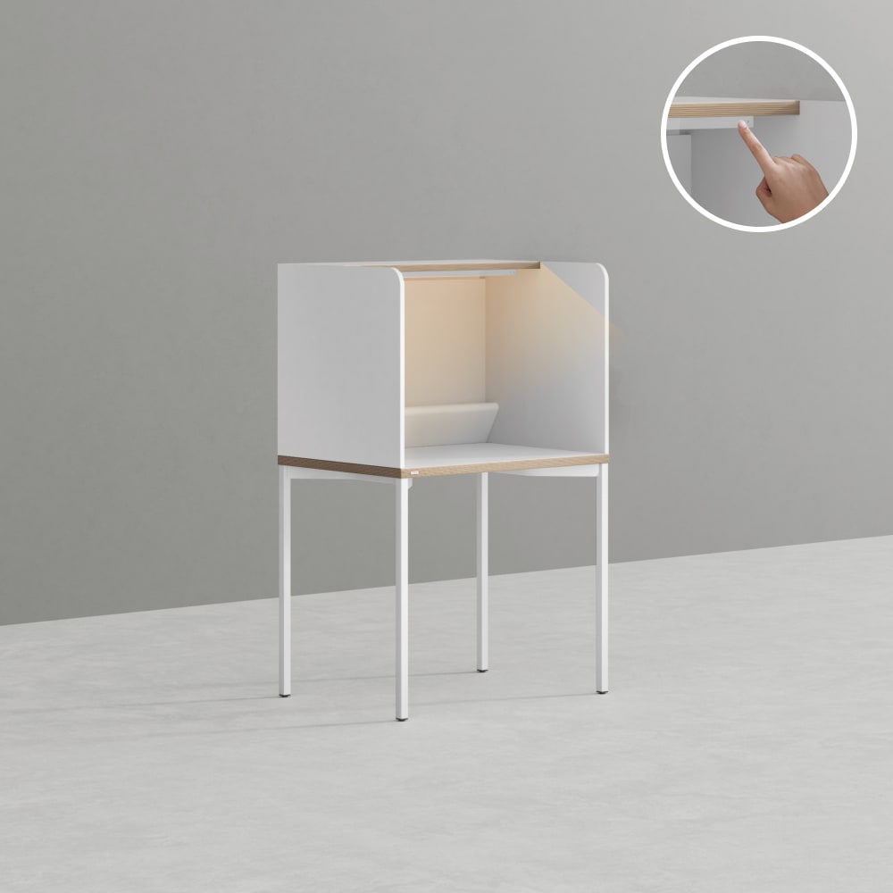 [신상품] 데스커 800x600 독서실 책상 (조명형) DSDAB0806G