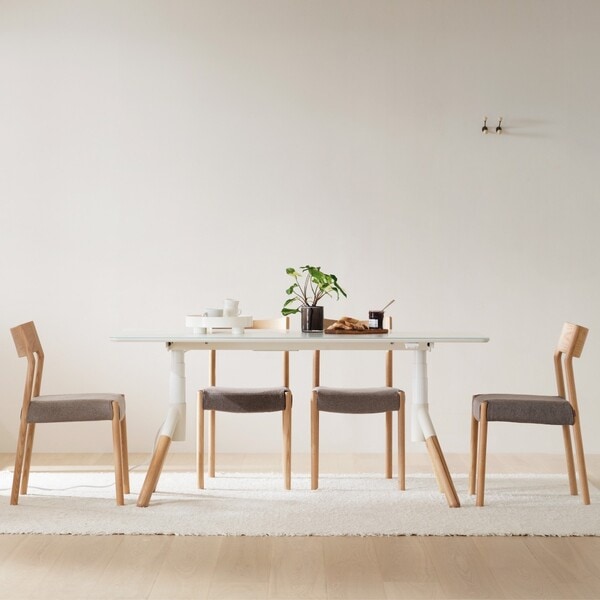 [신상품]일룸 업모션 사각 테이블 1600폭(강화 사틴유리)