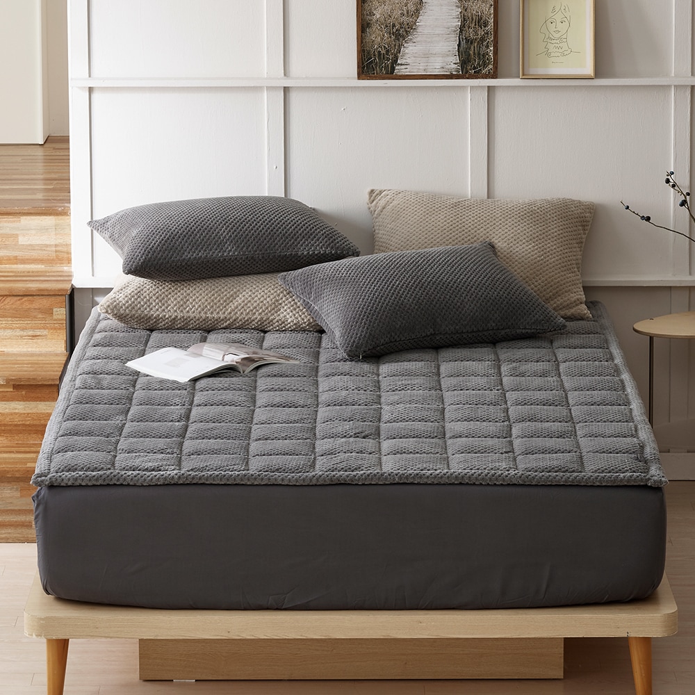 에어룸 후끈후끈 자가발열 고정밴딩 양털 침대패드 SS/Q/SK 