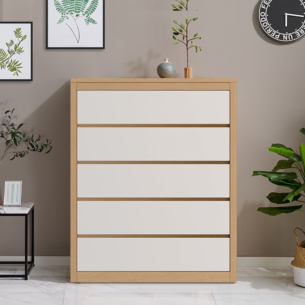 라레스가구 올리브 5단800 서랍장 