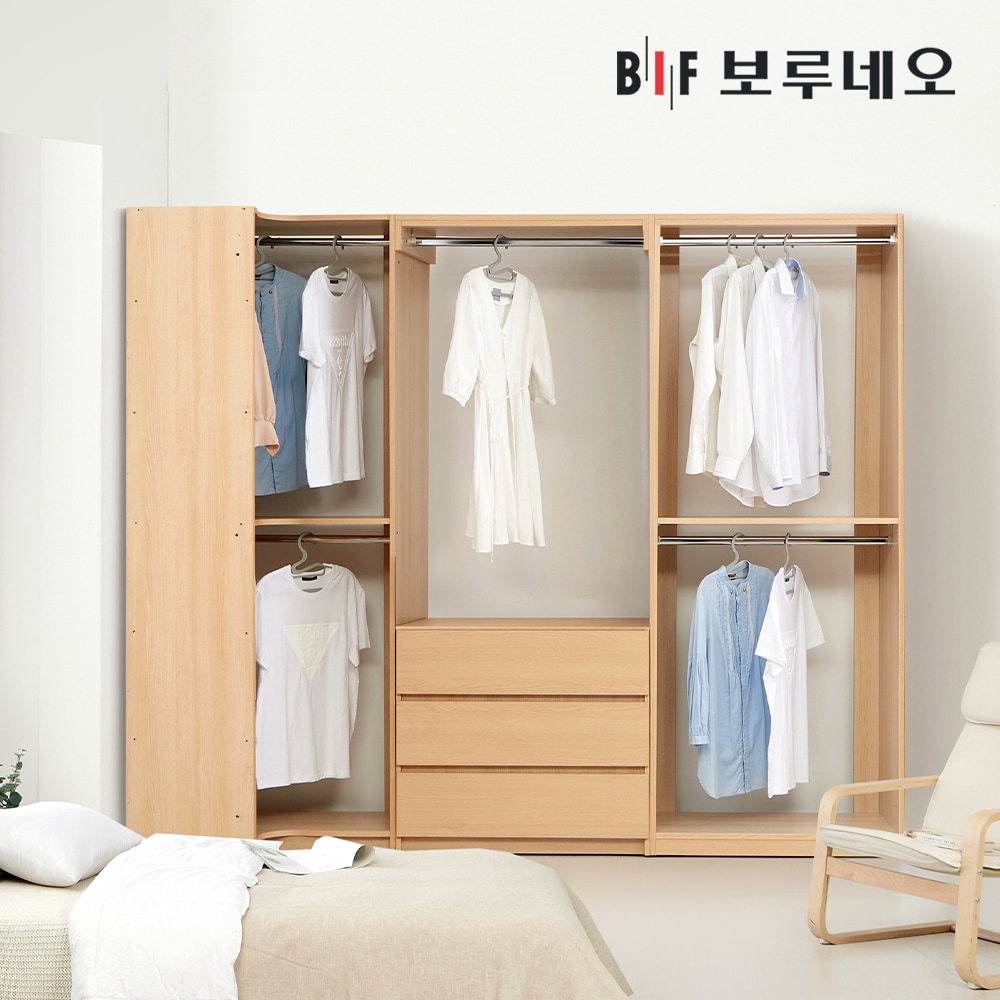 보루네오 하우스 리타 시스템행거 드레스룸 2400 M세트 