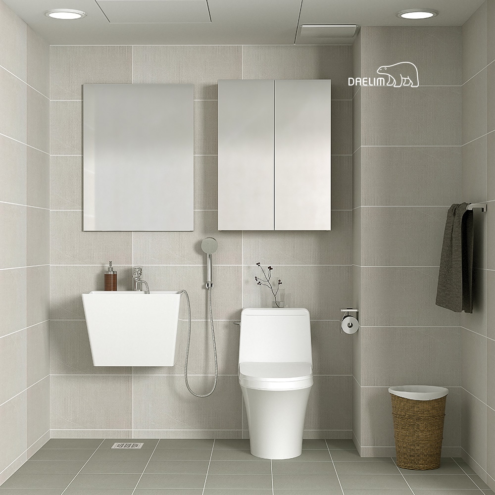 대림바스 그레이리브 소형 타일욕실 리모델링 